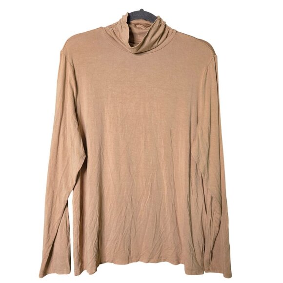 Chicos Women’s Beige Long Sleeve Turtleneck Top 3 /XL / 16 - Picture 1 of 8